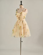 Load image into Gallery viewer, Cute Short Tulle Embroidery Homecoming Dress