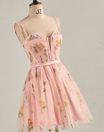 Load image into Gallery viewer, Light Pink Sweetheart Corset Homecoming Dress