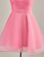 Load image into Gallery viewer, A-Line Light Pink Strapless Homecoming Dress
