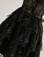 Load image into Gallery viewer, A-Line Lace Tiered Corset Homecoming Dress