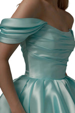Load image into Gallery viewer, Off the Shoulder Ruched Short Homecoming Dress