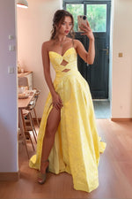 Load image into Gallery viewer, Sweetheart Keyholes Long Prom Dress