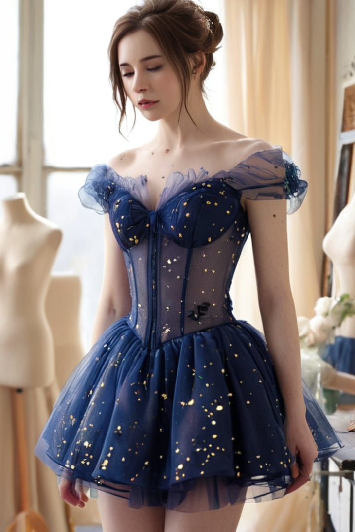Gypsophila A Line Corset Homecoming Dress
