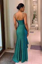 Load image into Gallery viewer, Mermaid Sexy Sweetheart Spaghetti Straps Long Prom Dress With Beads