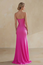 Load image into Gallery viewer, Mermaid Strapless Long Prom Dress With Beads
