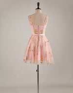 Load image into Gallery viewer, Light Pink Sweetheart Corset Homecoming Dress