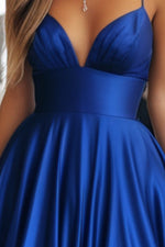 Load image into Gallery viewer, Long Royal Blue Prom Party Dress