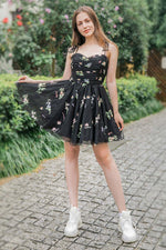 Load image into Gallery viewer, Cute Short Tulle Embroidery Homecoming Dress
