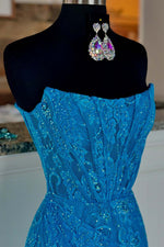 Load image into Gallery viewer, Lace Corset Bodice Homecoming Dress