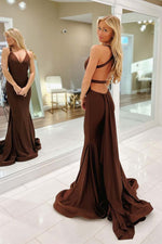 Load image into Gallery viewer, Unique Open Back Prom Gown