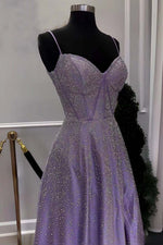 Load image into Gallery viewer, A-Line Corset Beaded Prom Dress

