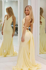 Load image into Gallery viewer, Unique Open Back Prom Gown