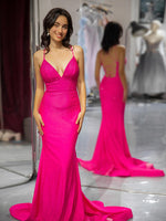 Load image into Gallery viewer, Fitted Pink Beaded Prom Dress