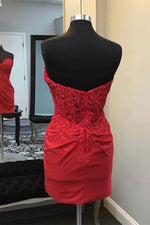 Load image into Gallery viewer, Sweetheart Corset Bodice Homecoming Dress with Lace