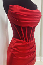 Load image into Gallery viewer, Strapless Sheer Corset Bodice Homecoming Dress
