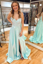 Load image into Gallery viewer, A-Line Corset Beaded Prom Dress
