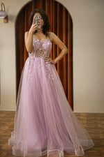 Load image into Gallery viewer, Lilac Senior Prom Dress