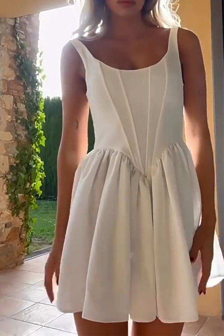 Corset White Short Dress