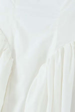 Load image into Gallery viewer, Square Neck Bare Back Bow Short White Dress