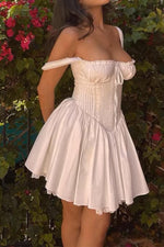 Load image into Gallery viewer, Vintage White Short Dress
