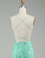 Load image into Gallery viewer, Mermaid Mint Green Backless Tight Prom Dress

