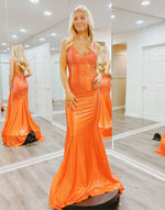 Load image into Gallery viewer, Beaded Long Mermaid Prom Dress
