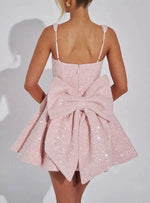 Load image into Gallery viewer, Sequin Square Neck A-Line Mini Dress
