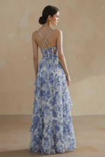 Load image into Gallery viewer, Sexy Sweetheart Tiered Long Prom Dress With Slit

