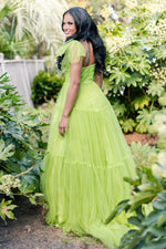 Load image into Gallery viewer, Green Spaghetti Straps Sweetheart Long Prom Dress