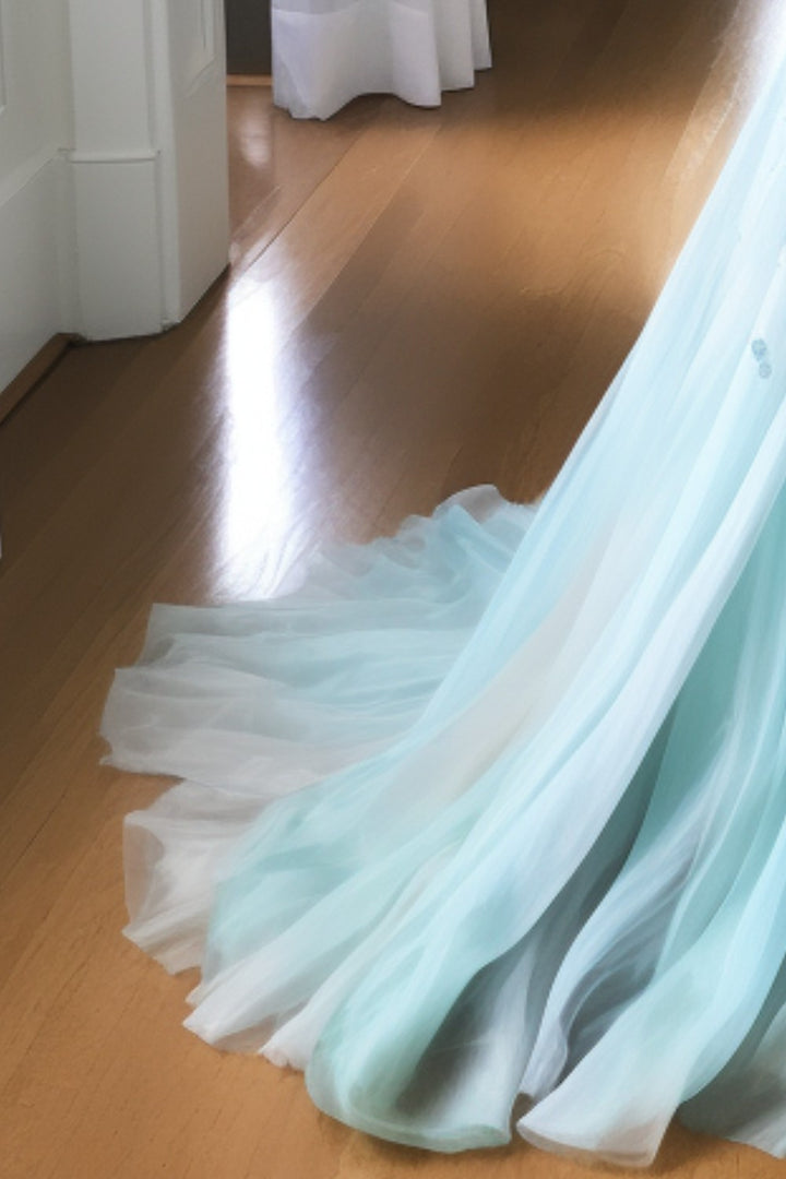 Light Green Sweetheart Party Dress with Beads