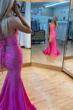 Load image into Gallery viewer, Strapless Keyholes Prom Dress with Beads
