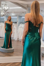 Load image into Gallery viewer, Fitted High Side Slit Prom Dress

