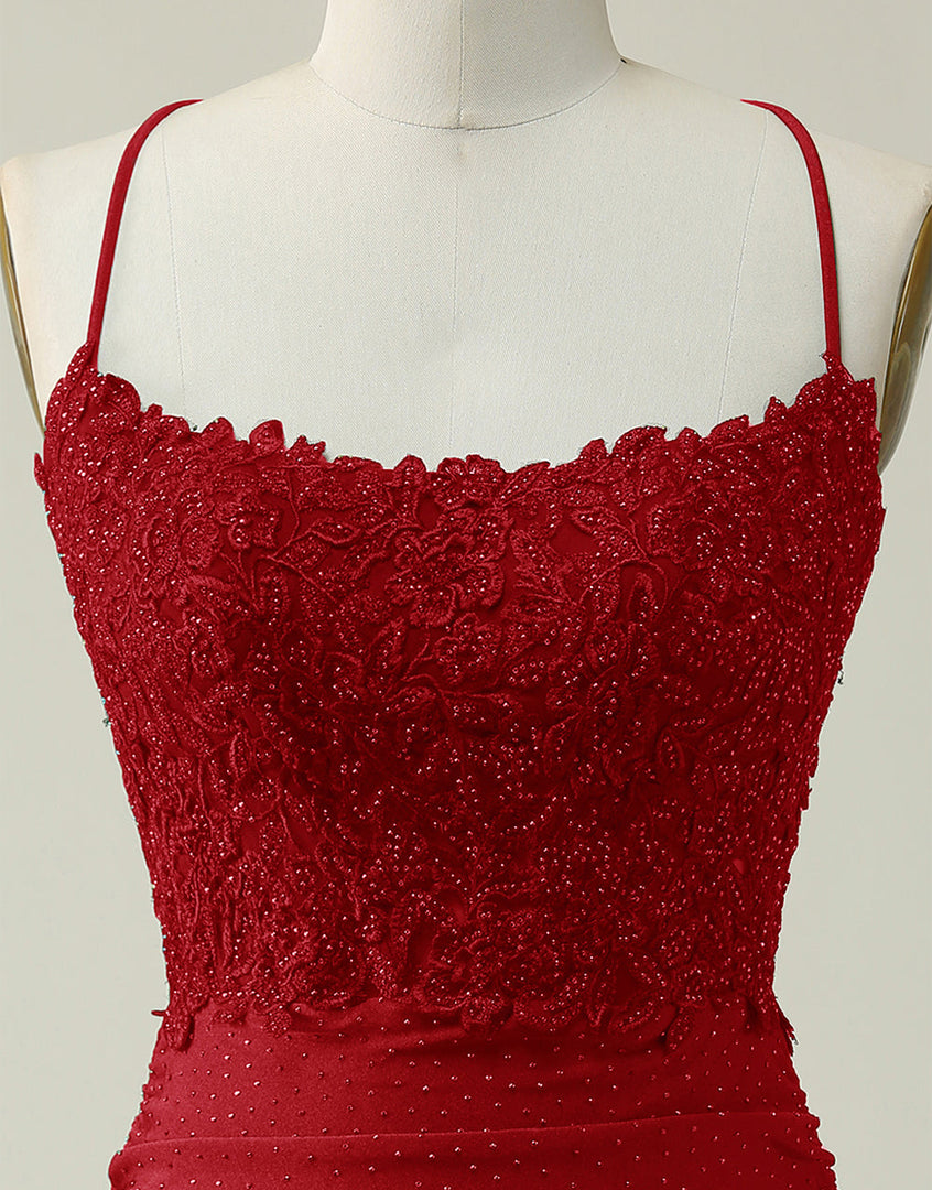 Backless Tight Homecoming Dress with Lace Beading