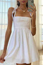 Load image into Gallery viewer, Shoulder Straps A-Line Mini Dress
