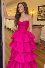 Load image into Gallery viewer, Sweetheart Pink Corset Prom Dress
