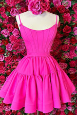 Load image into Gallery viewer, A-Line Corset Bodice Homecoming Dress
