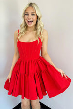 Load image into Gallery viewer, A-Line Corset Bodice Homecoming Dress
