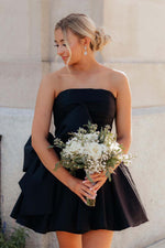 Load image into Gallery viewer, A-Line Strapless Homecoming Dress with Bow
