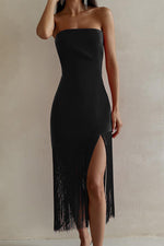 Load image into Gallery viewer, Strapless Graduation Dress with Tassel
